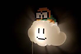 Handmade Super Mario Bros Lakitu Cloud Led Night Light Gadgetsin