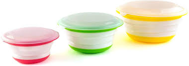 Check spelling or type a new query. Amazon Com Fasmov Silicone Collapsible Storage Bowls With Lids Set Of 3 Kitchen Dining