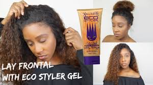 Diy How To Lay Your Lace Frontal With Eco Styler Glued Gel No More Go Eco Styler Gel Lace Wigs Styling Gel