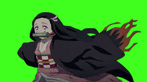 Hq Nezuko Running Green Screen Youtube
