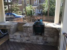 outdoor kitchen  big green egg