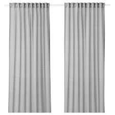 Hilja Gardiner 1 Par Gra 145x250 Cm Ikea Ikea Curtains Panel Curtains Curtains