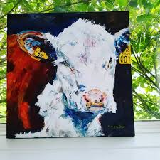 Painting til the cow comes home. It's been awhile since I've posted