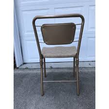 Tofasco extra padded club chair costco club chairs chair blue. Antique Hamilton Cosco Fashionfold Folding Chairs Set Of 4 Chairish