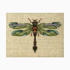 20.14 w x 19.96 h cm (7.93 x 7.96) stitches luna river crafts. Emerald Dragonfly From Mirabilia Design Nora Corbett Cross Stitch Charts Cross Stitch Charts Casa Cenina