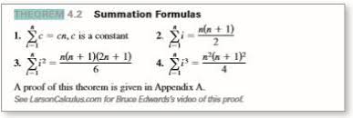 Summation Formulas Calculus Theorems Formula