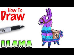 Inside the box draw an arrow with a curve below. How To Draw The Llama Fortnite Netlab