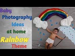 Baby Photography Ideas Baby Photography At Home Diy Baby Photoshoot Rainbow Themes Newborn Photography Boy Baby Boy Photography Rainbow Baby Photography