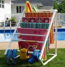 Porte Serviettes Pour Piscine Tuyau En Pvc Serviette De Piscine Projets De Bricolage Et Loisirs Creatifs