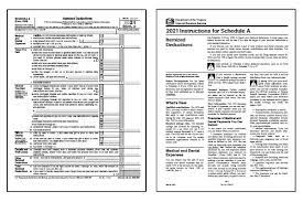 Form 1040 Schedule A Instructions 2022 2021 Schedule A Form And Instructions (Form 1040)