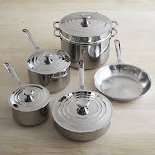 Le Creuset Stainless Steel 10 Piece Cookware Set Cookware Set Le Creuset Cookware Le Creuset