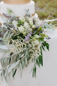 Pictures of wedding bouquets in lavender and sage green. Sage Green Lavender Grecian Wedding Inspiration