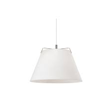 Tech Lighting 700tddevpwnw White Shade With Polished Nickel Finish Devin 19 Wide Single Light Pendant Lightingshowplace Com