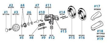 Delta Two Handle Shower Faucet Parts Delta Bathtub And Shower Valve Repair Parts Delta Two Handle Shower Faucet 2 Val In 2020 Faucet Parts Shower Valve Shower Faucet