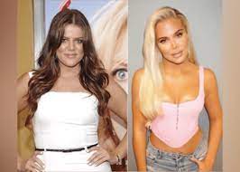 'if you photoshop her body, photoshop the reflection too!' instagram brutally mocks khloe kardashian's good american brand over hilarious 'editing fail' on a shot of the reality star. Plastic Surgeon Weighs In On Khloe Kardashian S Before And After Photos Talks Procedures She May Have Had Celebrity Insider