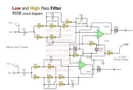 Low And High Pass Filter Circuit High Pass Circuit Diagram Circuit