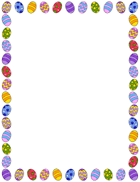 Easter Egg Border Clip Art Page Border And Vector Graphics Easter Frame Page Borders Borders For Paper
