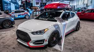 The veloster n begins production in september 2018 in ulsan, korea, with u.s. Tastefully Modified Hyundai Veloster N And Lifted Kona Off To Sema