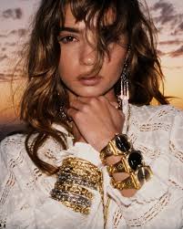 NEW JEWELRY COLLECTION Summer Muse Drawing inspiration from Majorca,  basking in golden light through the lens of Kate Bellm and embodied by  ba&sh muse Inka Williams. Each piece embodies a fragment of