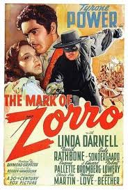 Wednesday Western The Mark Of Zorro Zorro Movie Old Movie Posters Tyrone Power