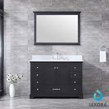 There is no bathroom that. 48 Dukes Bathroom Vanity Espresso White Carrera Marble Top And Mirror