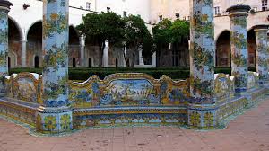 Giardino con 64 pilastri ottagonali; Chiostro Santa Chiara 3 Naples 15naples 15