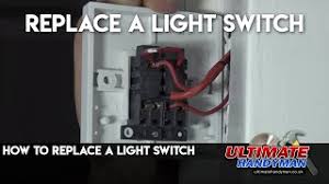 Lit up when the light is switched off to show smart switch location in the dark. How To Replace A Light Switch Ultimate Handyman Diy Tips Youtube