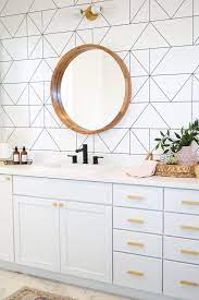 Master Bath Makeover With Mitzi Lighting Rebecca Propes Design Diy Modern Kitchen Backsplash Modern Master Bathroom Bath Makeover