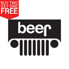 Beer Jeep Vinyl Decal 8 Bit Decals Jeep Decals Jeep Stickers Jeep