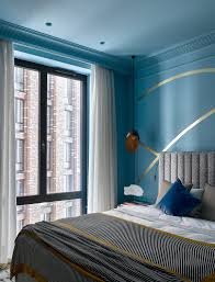 We did a makeover our parents room while staying at their house over the weekend. 75 Beautiful Bedroom With Blue Walls Pictures Ideas July 2021 Houzz
