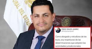 Fredy Erazo se rinde, acepta determinación del TEPJF para ya no ser  magistrado electoral