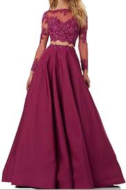 Prom Dresses Two Piece Prom Dresses Lace Bodice Prom Dress Long Sleeve Prom Dresses Long Prom Dresses Cheap Long Party Dress Prom Dress For Teens Prom Dresses P Prom Dresses Long With Sleeves Long Sleeve Lace Dress Formal