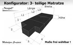 80×200 cm, 90×200 cm, 100×200 cm, 120×200 cm, 140×200 cm Gunstige Komfortable Klappmatratze 3 Teilig Als Sonderanfertigung Neapel 7 Matratzen Compass