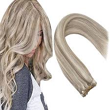 The secret is in the smooth fade that offers a beautiful rim for long layered hair. Sunny Blonde Highlight Hair Extensions Real Human Hair Weft Sew In Ext Ninthavenue Europe