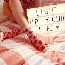 Light Up Your Life With Snazzy Becca Available In And Which Color Do You Like Better Toohottohide 2h2h Snazzybecca Pink In 2020 Fashion Socks Sotd Life