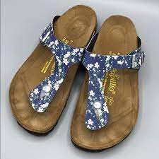 Find new and preloved papillion items at up to 70% off retail prices. Birkenstock Shoes Papillio Gizeh By Birkenstock 4 1 Blue Floral Poshmark