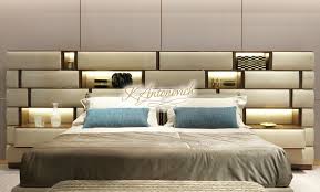 This is a good bed back wall design for people who opt for simplistic designs. Modern Bedroom Bed Back Cushion Design Trendecors
