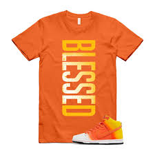 Dunk Candy Corn Sweet Tooth Orange Amarillo White Yellow T Shirt Match  VERTBLS