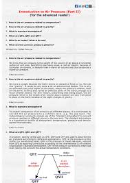 Introduction To Air Pressure Part Ii