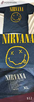 Nirvana Rock Band T Shirt Nirvana Shirt Band Tshirts Nirvana Music