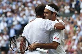 Find the perfect roger federer rafael nadal stock photos and editorial news pictures from getty images. Roger Federer Switzerland Beats Rafael Nadal Spain Wimbledon 2019 Images Tennis Posters