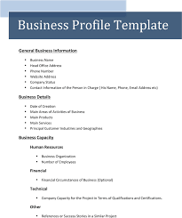 Here are 10 tips to help. Free Business Profile Template Docx 25kb 1 Page S