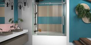 Dreamline aqua uno 58 high x 34 wide hinged frameless tub door with clear glass. Top 10 Best Frameless Bathtub Doors Homeluf Com