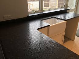 steel grey granite worktops with a