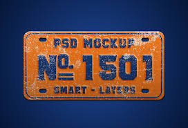 Vintage Number Plate Mockup Psd Graphicsfuel In 2020 Vintage Numbers Number Plate Vintage