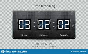 Countdown Timer Remaining Or Clock Counter Scoreboard With