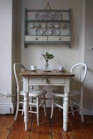 Small Painted Vintage Farmhouse Pine Table With Cutlery Drawer Small Kitchen Tables Kitchen Table Decor Dining Room Small