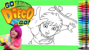 Lego star wars coloring pages free. Coloring Go Diego Go Giant Coloring Book Page Crayola Crayons Kimmi The Clown Youtube