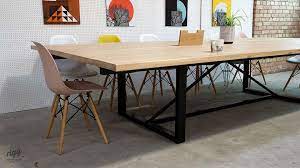 When determining the best custom conference room table for your office or meeting room there are a few important factors to think of. Loop Large Wood Metal Conference Table