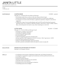 Service Delivery Manager Resume Samples | Velvet Jobs